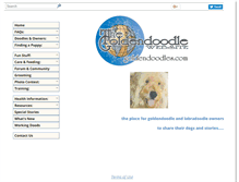Tablet Screenshot of goldendoodles.com